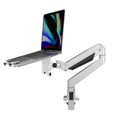 China Adjustable Ergonomic Aluminum Waist Laptop Arm Stand for Soho for sale