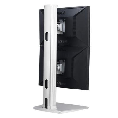 China Flexible Vertical Desktop Aluminum Alloy Dual Monitor Stand With Free Standing Style CL201 for sale