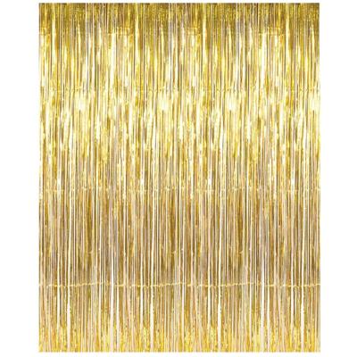 China Party Metallic Tinsel Foil Fringe Curtains for Party Photo Backdrop Wedding Decor for sale