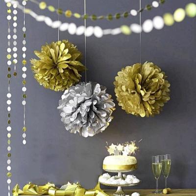 China Home Party Decoration Wedding Decoration Tissue Paper Hanging Pompoms for sale