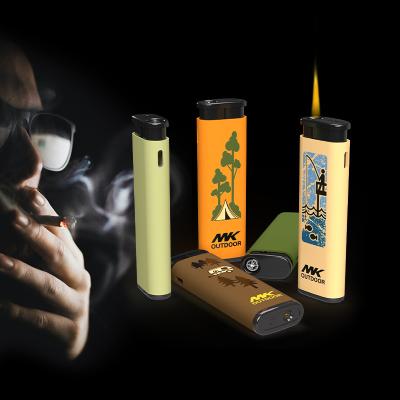 China custom portable windproof torch lighter jet flame  electronic windproof cigarette lighter torch cigar lighter windproof for sale