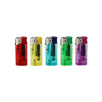 China Transparent Wholesale hot selling refillable  Mini Disposable Rechargeable cigarette lighter ISO quality Electric gas  Lighter for sale