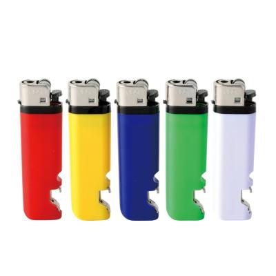 China Solid cool lighter disposable lighter Electronic Special Design Functional With Opener High-end Refillable Cigarette Lighter for sale