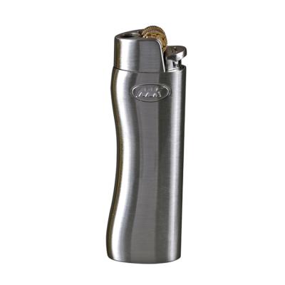 China silver refillable dispossiable ISO quality guarrentee gas lighter Flint lighter cigarette lighter for sale