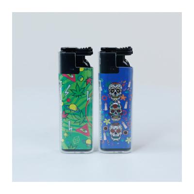 China Custom logo Windproof refillable gas lighter jet flame Flint lighter cigarette electric feuerzeuge gas lighter for sale