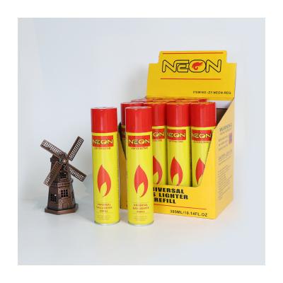 China 300ML High Quality Cheap Butane Gas OEM Brand Neon Premium Performance Expectation Butane Gas Lighter Refill for sale