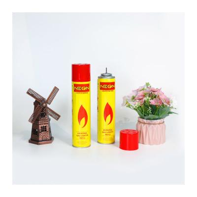 China 300ML High Quality Cheap Butane Gas OEM Brand Neon Premium Performance Expectation Butane Gas Lighter Refill for sale