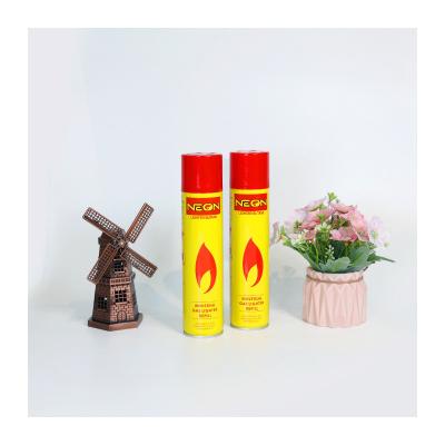 China 300ML High Quality Cheap Butane Gas OEM Brand Neon Premium Performance Expectation Butane Gas Lighter Refill for sale