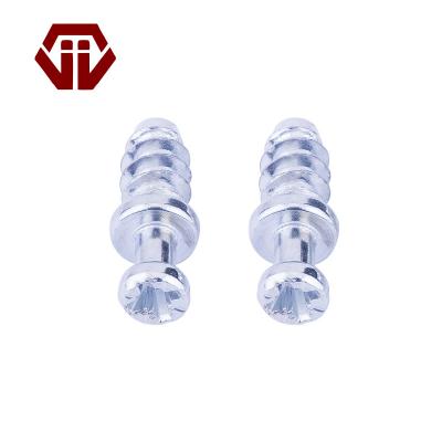 China On Piece Glass Screw Pin Screw Shelf Supports Laminate Furniture Board Shelf Support Wood Or Glass Hardware for sale