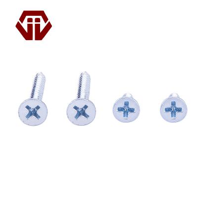 China To Support Wood Or Glass Panel China Made Furniture Galvanized Flat Head Drywall Screw Cross Countersunk Tapping Head Self Drilling Screw for sale