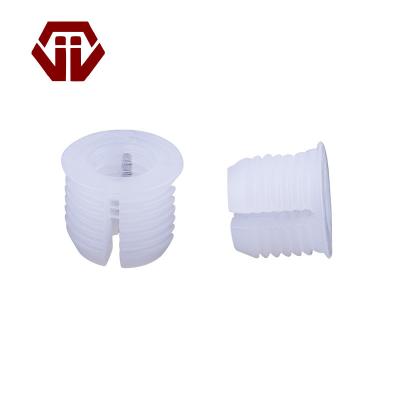 China Traditional High Quality Wood Panel Lamination Screw Nut Glass Mini-Fix Plastic Nuts Quick-Install 4-Leaf Recessed Part Connector Nut for sale