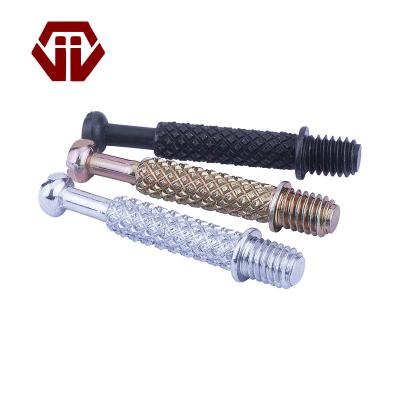 China Traditional Wholesale Furniture Fitting 44.2Mm Thread Bolts Fingers Screws Connecting Furniture Cabinet Bolts for sale