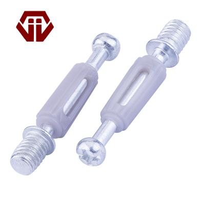 China Modern Delivery Fast Stock Machine Thread Movable Fastening Hardware Two In One Positioning Rod Three In One Positioning Screw Cabinet Hardware for sale