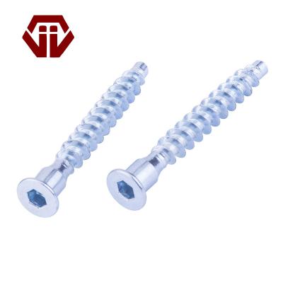 China Modern Factory Custom Good Quality Multiple Lengths China Hardware Confirmat Flat Galvanized Screw for sale