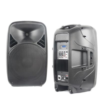 China 15inch party outdoor portable usb bluetooth speaker professional audio active loudspeaker for sale