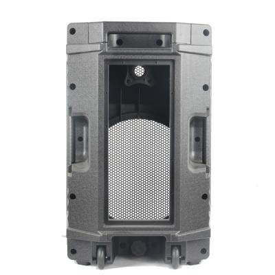 China Built in woofer & tweeter speaker pro empty speaker plastic cabinets manufacturing audio plastic speakers for sale