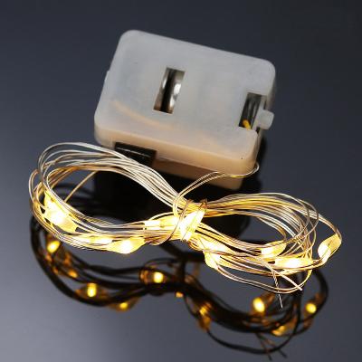 China Copper Wire String Lights 10m Pure Copper Wire Waterproof Fairy Lights Led By Aa Battery Box Christmas Wedding Fairy 1M 2M 5M for sale