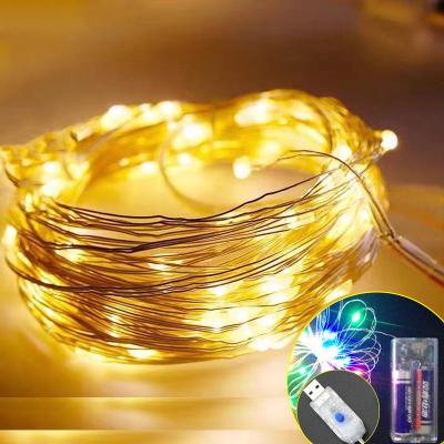 China Copper Wire String Lights Fairy Wedding Party Garland Light 20m Christmas 200led String Decoration Indoor and Outdoor Copper Wire Light for sale