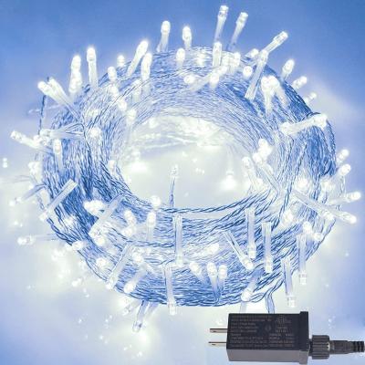 China Classic Party Dropshipping Christmas Waterproof Led Outdoor String Lights 115Ft 300 Leds Certified 8 Modes With Butt Plug for sale