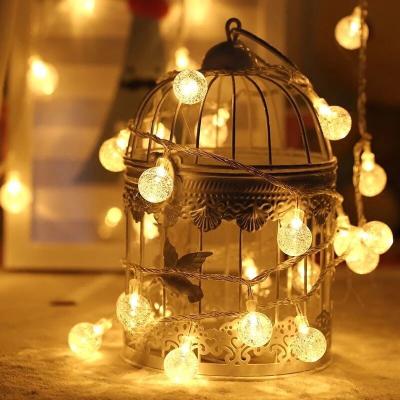 China Modern Manufacturer directly provides LED solar outdoor courtyard lawn decoration air bubble ball string lights for sale