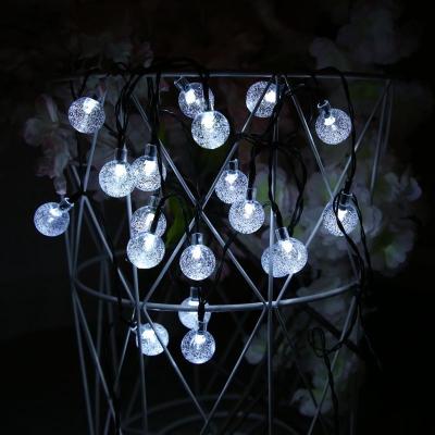 China Modern Create Atmospheres Christmas Yard Party Home Decor Hanging Frosting LED Globe Bubble String Lights for sale