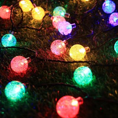 China Modern Fancy Globe Crystal Fairy Plug In Remote Night 8 Modes Expandable in Bubble Ball String Lights for sale