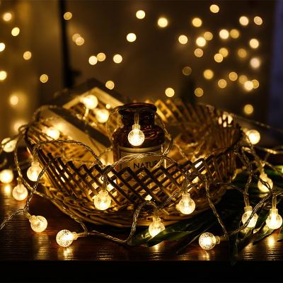 China Modern Outdoor Waterproof Led Solar Decorative Christmas Ball Light with 20 to 200 Bubble Bulbs String Light for sale