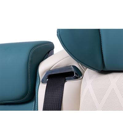 China Maybach Style Luxury Armrest Hot Sale Leather Mid Cordless Filling Headrest Sofa Bed For Metris for sale