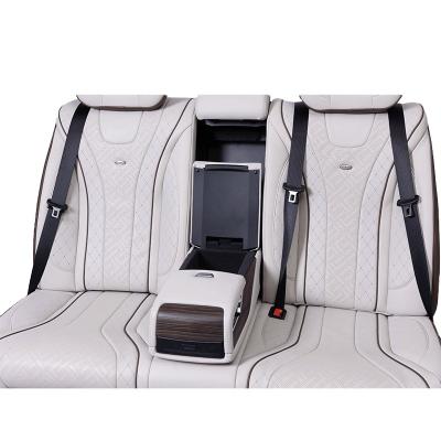 China Leather Factory Supply Leather Material Headrest Sofa Bed For Luxury VITO Toyota, Luxury Camper Maybach Style Alphard for sale