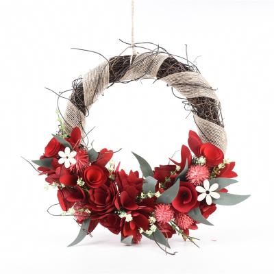 China 100% Eco-Friendly Handmade Home Indoor Decoration Red Amazon Flower Valentine's Day Garlands of Success for sale