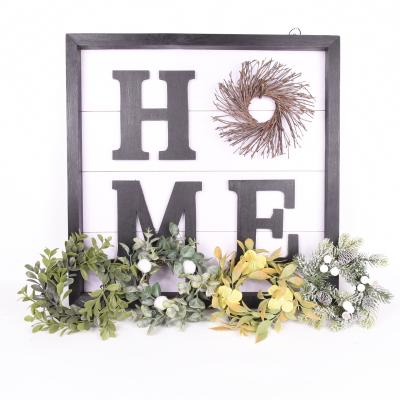 China Europe Decorative Wooden Home Hot Selling White Daily Hanging Welcome Sign for sale