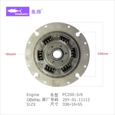 China Pc200-5 20Y-01-11112-de Vervanging van de Koppelingsschijf voor KOMATSU 336*16*55 Te koop