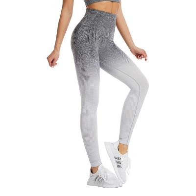 China High Waist Fitness Breathable Sportswear Women Pants Women Elastic Hip Lift Up Tights Waist Trainer Female Yoga Leggings Pants for sale