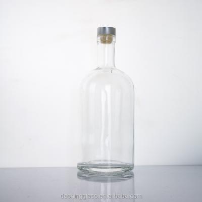 China Vodka/whiskey/wine/liquor packaging wholesale botellas de vidrio wine glass bottle 750ml 375ml with cap for sale