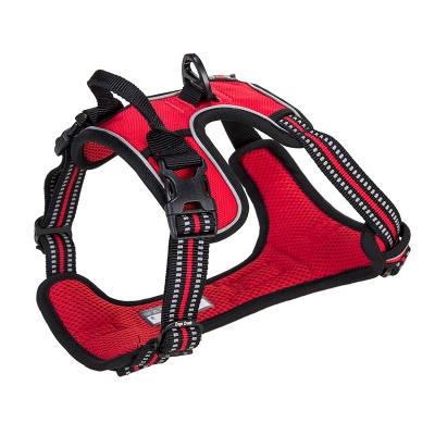 China Lights newly designed adjustable and comfortable outdoor dog harness for sale