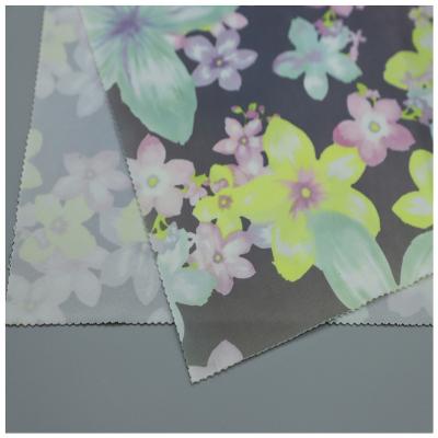 China Shiny Stretch Polyester Croptop 190gsm Swimwear Elastic Breathable Satin Fabric for sale