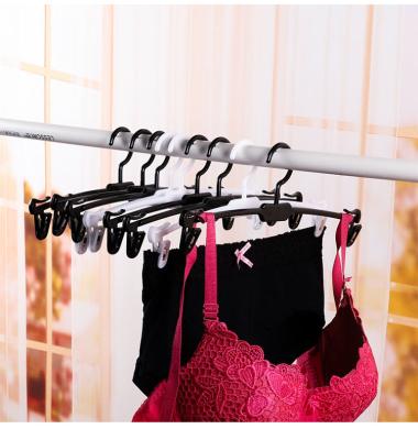 China HOT SELLING Eco-friendly plastic hanger hanger for bra lingerie hanger underwear hanger for sale