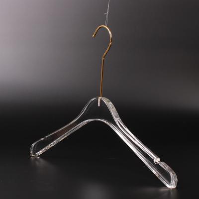 China DISPLAY hanger factory clear acrylic transparent hanger shop hangers for sale