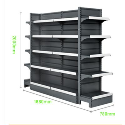 China Double Sided Grocery Display Racks /Shelves For General Grocery Supermarket Shelf Gondola Shelving for sale