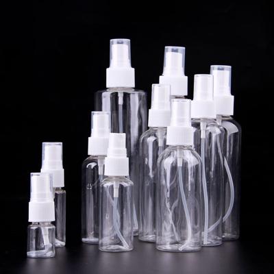 China Spray Clear Mini Water 15mL Travel PET Spray Plastic Bottle For Personal Skin Care for sale