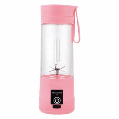 China Convenient 380ML Spout Cup 6 Blades Convenient Non Leaking Electric Portable Fruit Juicer Green for sale