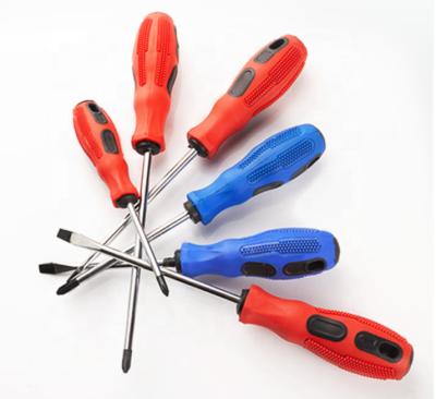 China Household Tool Plastic Handle Single Head Manual Slotted Phillips Screwdriver Magnetic Parafusadeira for sale