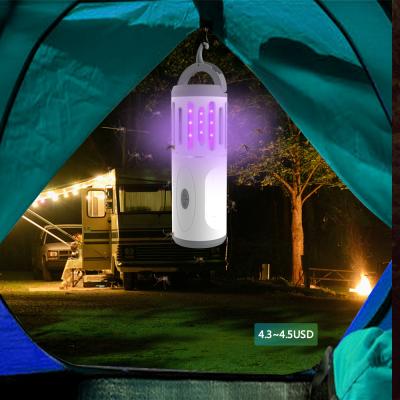 China Viable Outdoor Led Garden Camping Pest Reflector Killing Anti Trap Photocatalyst Insect Pest Battery Mosquito Killer Flashlight cont aa for sale