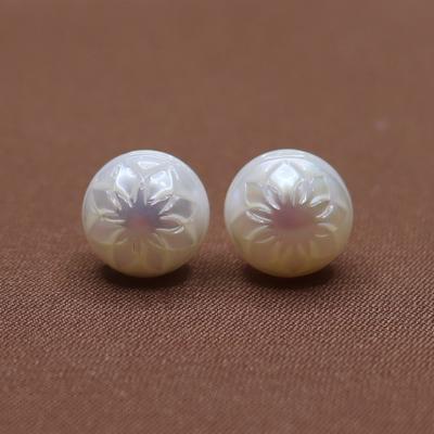 China CLASSIC Hand-Carved Pearl Earrings Jewelry, Natural Freshwater Pearls, Customized Carving Available for sale