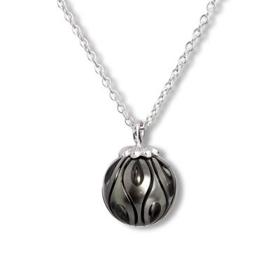 China Attractive Hand Carved Black Pearl Pendant, Natural Pearl Pendant Necklace, Customized Cutout Available for sale