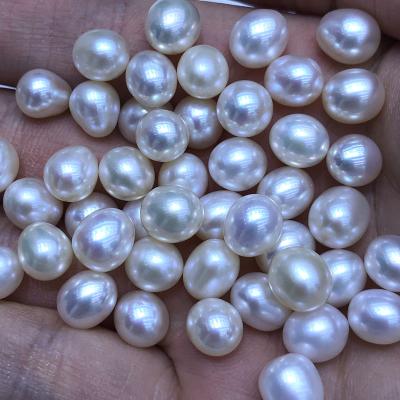 China Wholesale Oval Freshwater Pearl AAA Beads, Rice Freshwater Pearls, Drop Shape Pearl With Holes for sale