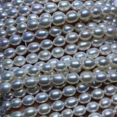 China Wholesale Freshwater Pearl AAA Rice Pearl String, High Luster, Surface Damage, Free Life Sizes and Full Colors Rice Pearl Strand Available for sale