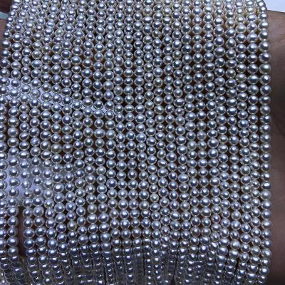 China Wholesale Natural Freshwater Pearl Quality 3-3.5mm Good Pearl Strands, Close To Round, Good Luster, Slight Flaw for sale