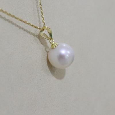 China CLASSIC Wholesale Natural Top Quality Freshwater Pearl Pendant, Flexible 925 Silver Length Chain, White/Pink/Purple Colors Available for sale