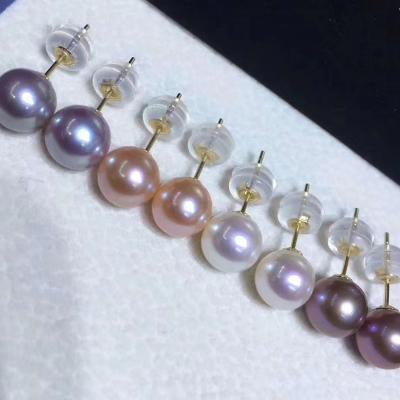 China CLASSIC Wholesale Natural Freshwater Pearl Earring, 18K Gold Fittings, Customized Designs Available for sale